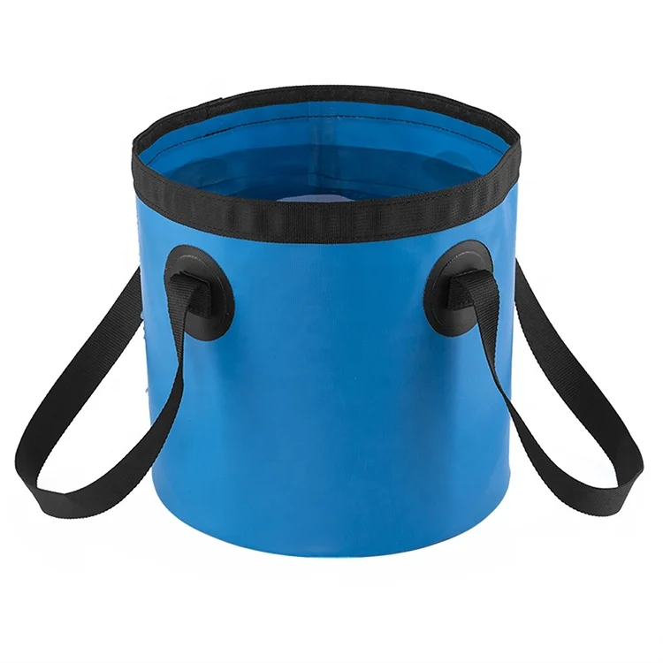 Durable Leakproof Foldable Camp Footbath Foot Soak Basin Washbasin 500D PVC Fishing Bucket Water Bucket