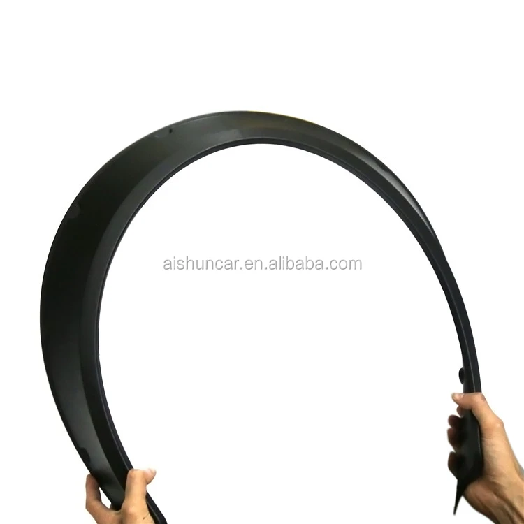 Dtouch 4 Pcs  Car Universal Arch Wide Body Wheel Eyebrow  80*60CM Diameter Car  Fender Flares Matt Black 8060#