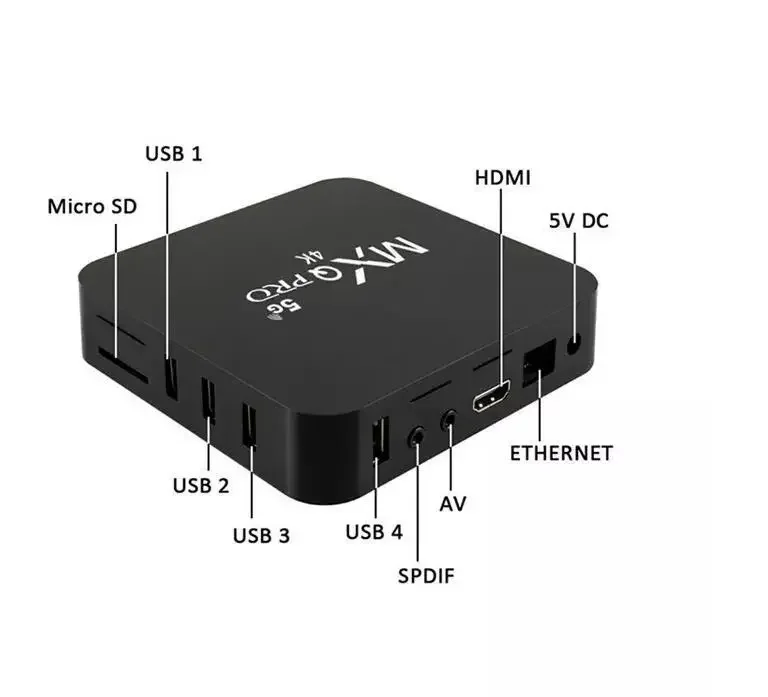 Global Best-seller IPTV Box Smart Player with Dual Band 5G WiFi 4K Android 12 TV Box