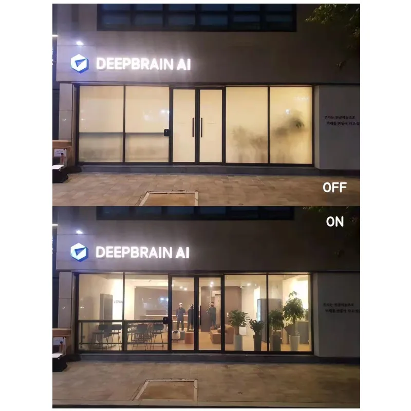 Explosion-proof Function  48-60 Working Voltage Door And Window Switch Glass Smart Pdlc Film Black Colored Pdlc Film