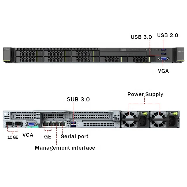HuaWei xFusion 1288H V5 1U 4*3.5in Bay Intel Xeon 5215 32GB DDR4 480GB SSD*3 cloud computer server