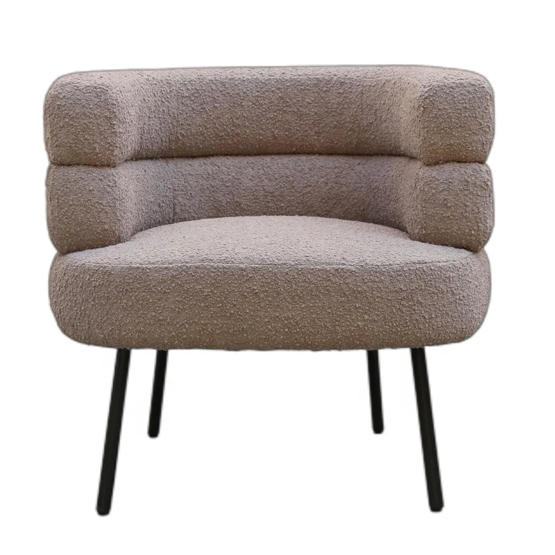 Modern Sherpa Fleece Fabric Lamb Cashmere Faux Wool Reclining Accent Leisure Arm Chair for Living room Hotel restaurant Bar