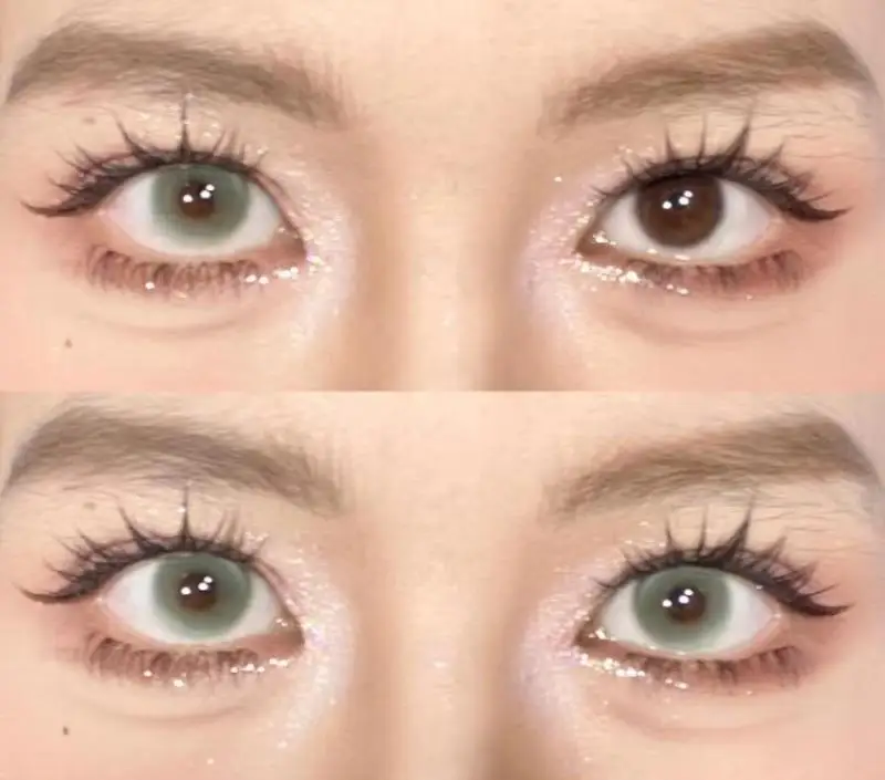 eyewear selena  green  color contact lens colored contact lenses one tone eye contacts lentes lentes de contacto de size 14  mm