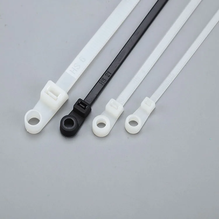 Mountable Cable Ties( mountable head cable ties, nylon cable ties)