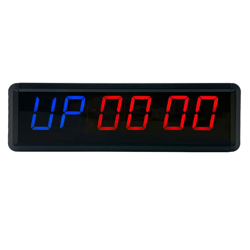 Ganxin New Design E Series 1.8 Inch 6 Digits Led Crossfit Seconds Interval Timer Training Portable Gym Fitness Sport  Timer