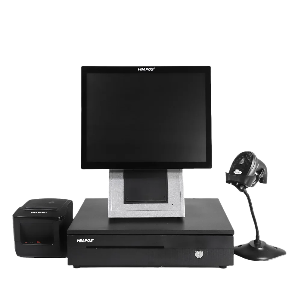 Touch screen 15.6inch pos system smart desktop tablet pc wins all in one cashless payment pos cashier machine
