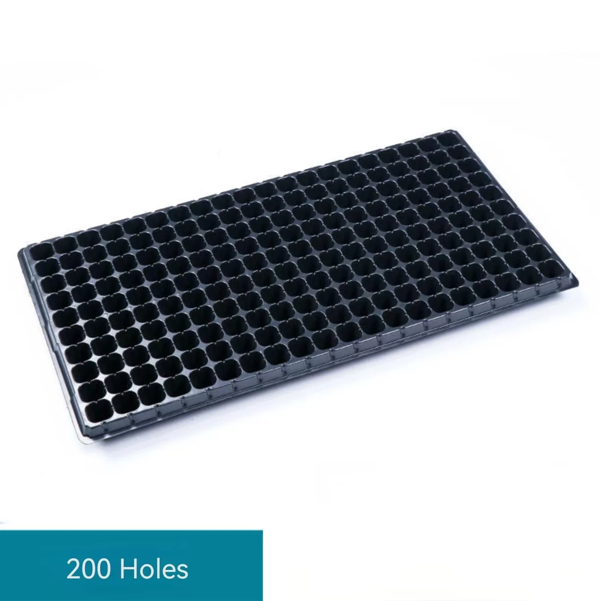 200 Cells PS Black Plastic Plug Seed Starting Grow Germination Trays For Plant Propagation Nursery Seedling
