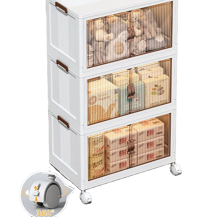 Plastic Storage Box Cabinet Children Toys Storage Book Shelf multi-functional save space kitchen storage cabinet