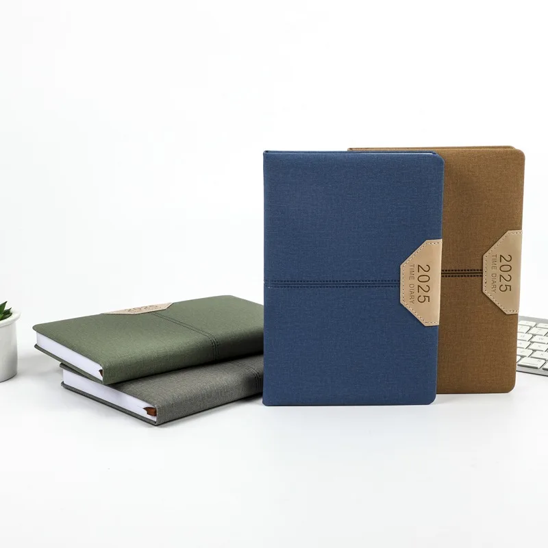 2025 Business English Schedule Book Journal Planner Spanish Efficiency Book Executive Diary Notebook Custom Agenda