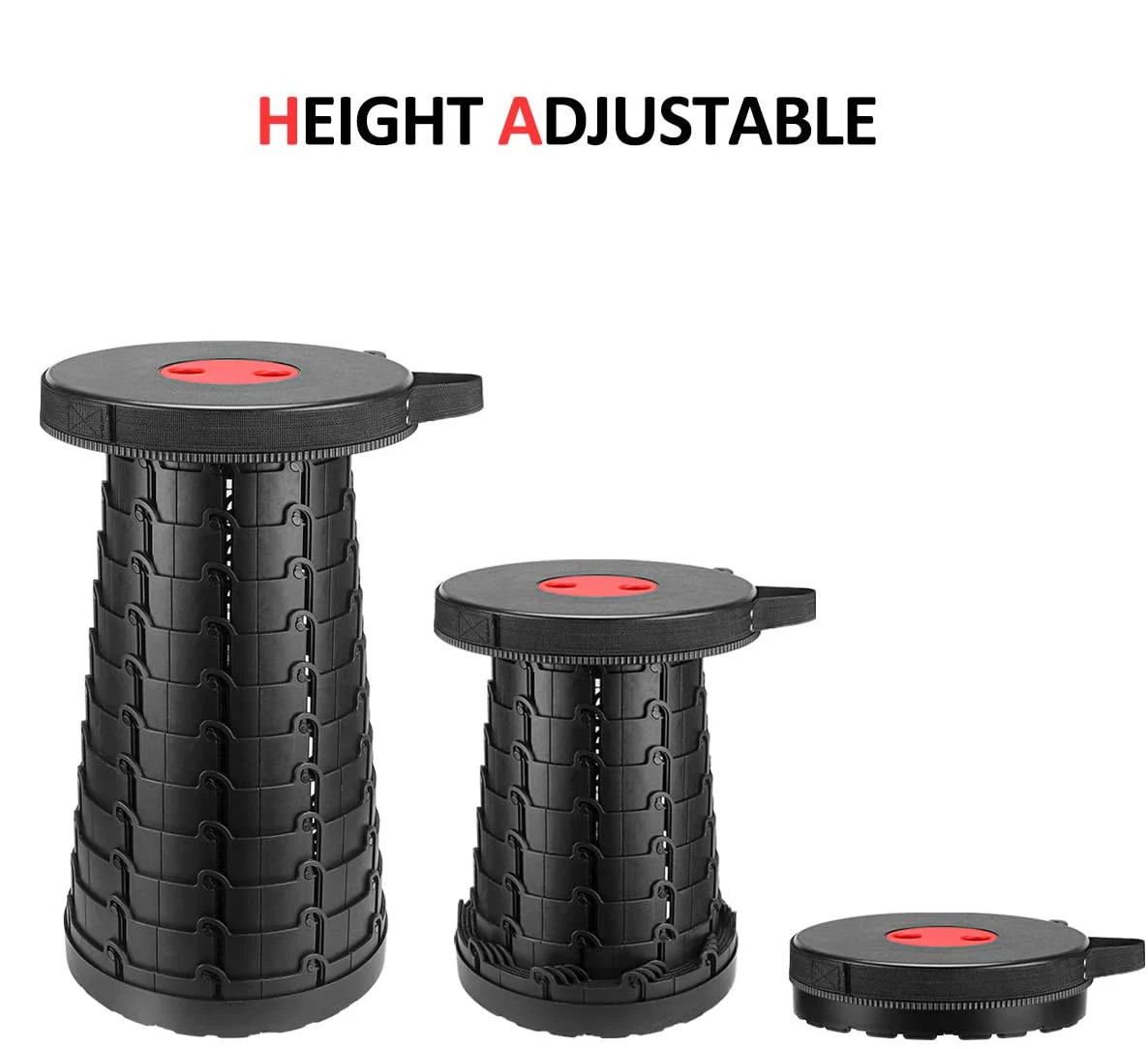 Retractable chair folding stool camping portable telescopic stool for hiking garden outdoor