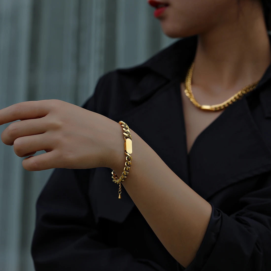 Hot sale 24K Gold Plated Custom Stainless Steel Jewelry Designer Luxury Charms For Bracelets For Women