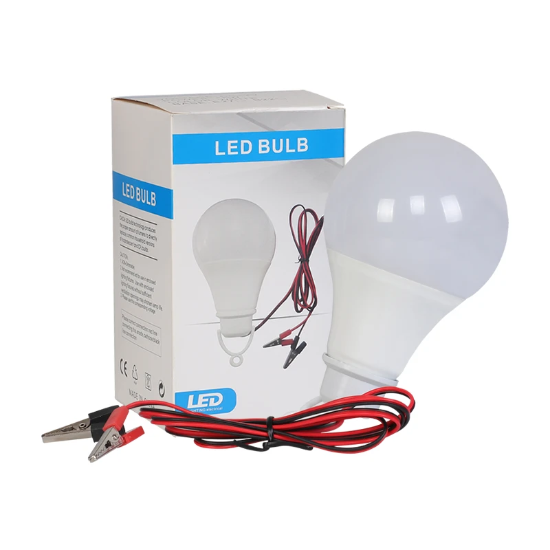 Belt clip 5w led grow light 12v dc tube Camping battery LED lighting bulb