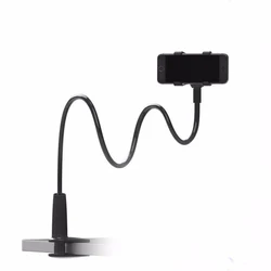 Elongated Table Phone Holder Gooseneck Holder Tripod Stand for Phone Monopod