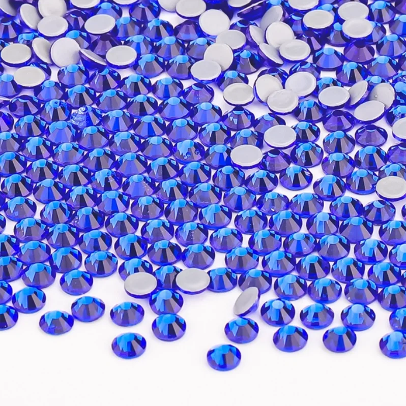 SS6 8 10 12 16 20 30 Smoked Yellow Hotfix Iron On Rhinestone Glass Strass Applique Flatback Crystal Stone For Dance Dress