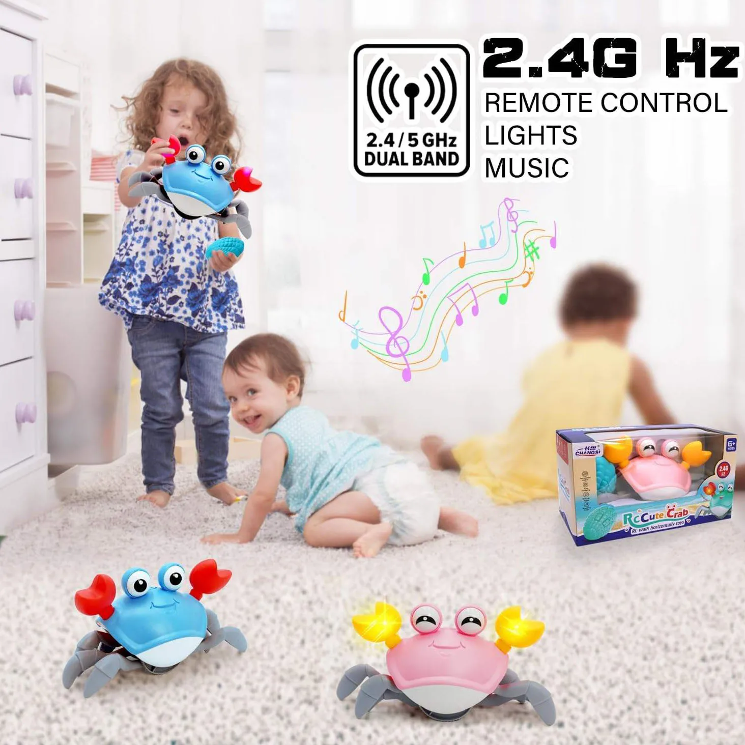 Игрушки-краб с дистанционным управлением 2 4 г