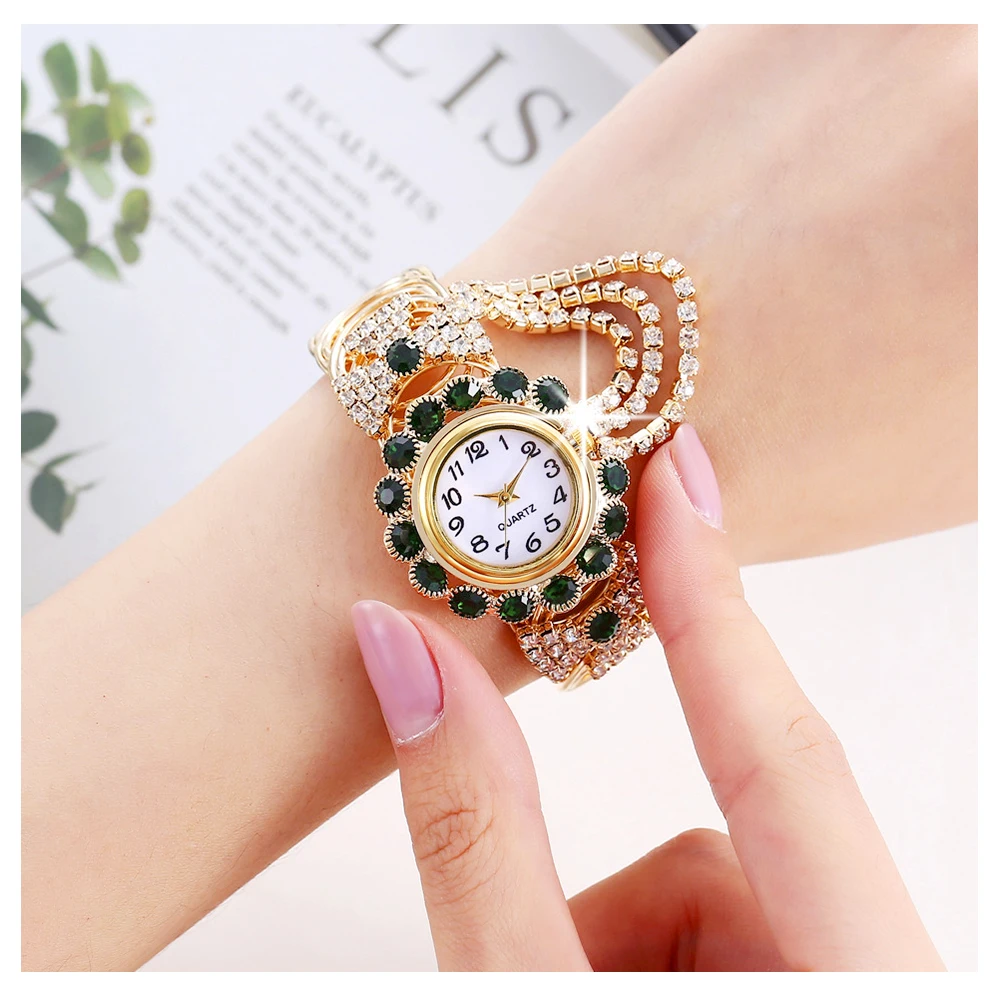 2021 Top Brand Luxury Rhinestone Bracelet Watch Women Watches Ladies Wristwatch  Watch for Women Clock