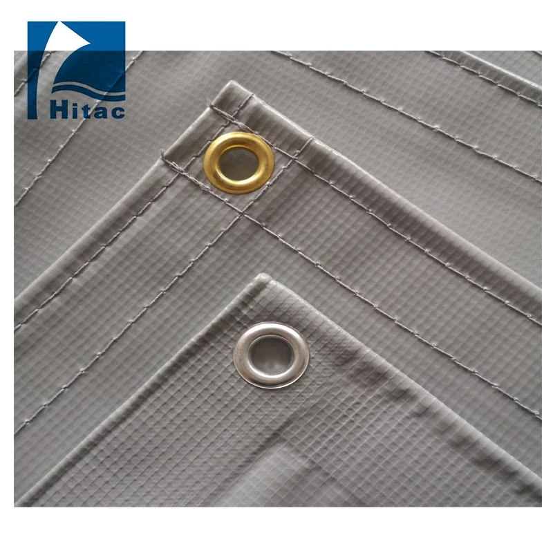 500D*500D 9X9 waterproof PVC Laminated fabric sound barrier fire proof tarpaulin for construction