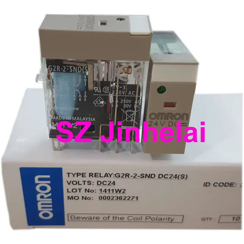 New and Original Omron  G2R-2-SND DC24(S)  8 pin Auxiliary Relay G2R-2-SND(S) 24VDC 5A