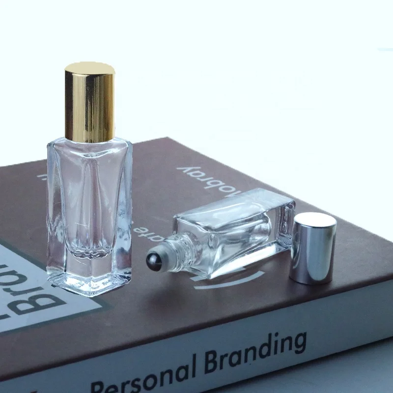  5 мл 10 mini square glass roll on bottle стальной роликовый шар парфюмерный флакон