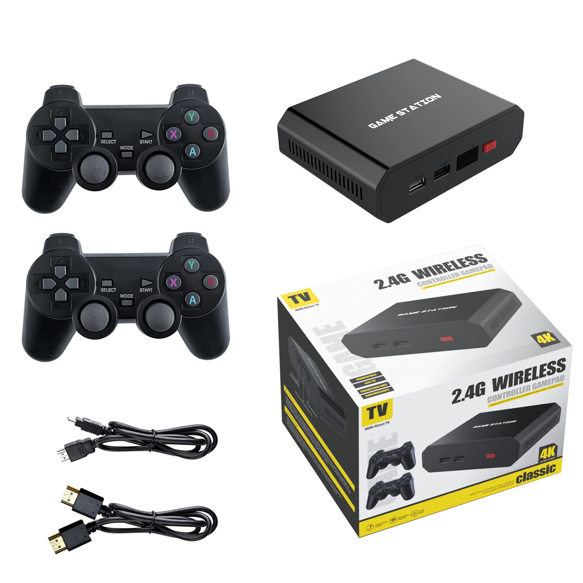 Factory Wholesale M6 Family Video Game Console Built in 15000 Games Retro Game Station With Wireless Gamepad