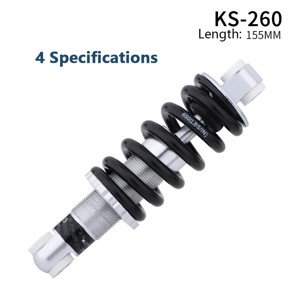KS 260 pound Bicycle rear spring shock absorber mountain bike shock