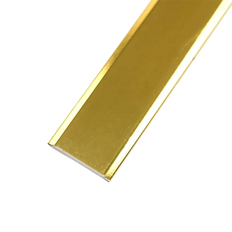 Foshan Factory Metal Flat Strip Flooring Accessories Aluminum Stair Nosing Wholesale Tile Trim Edge Protect