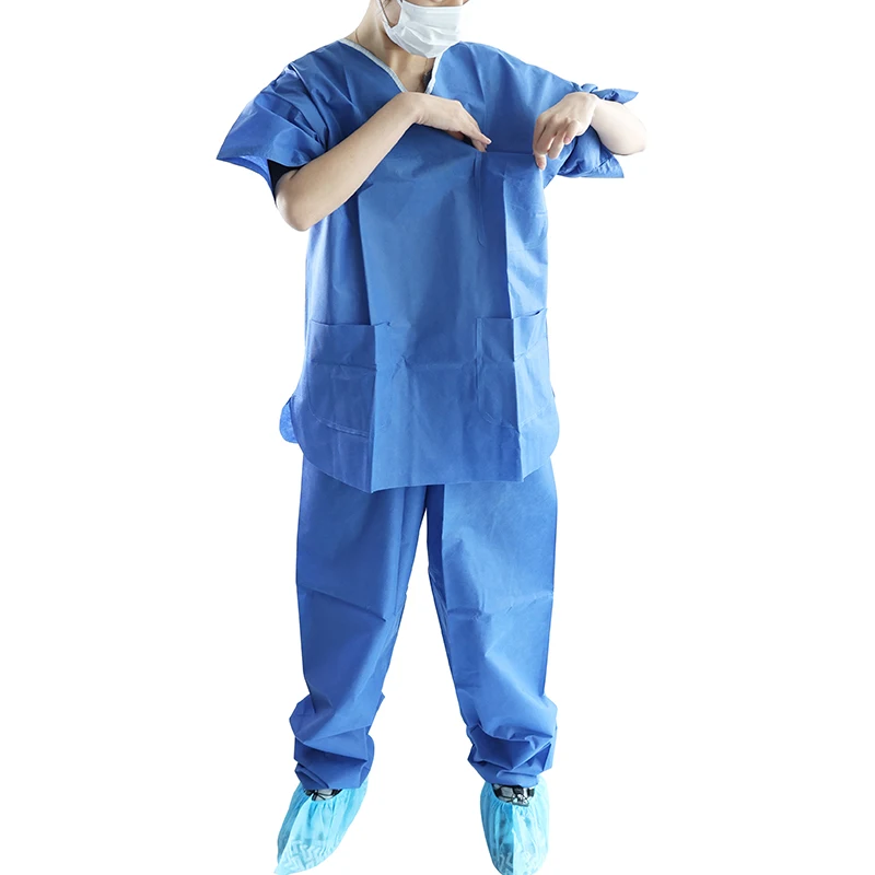 New Medic Scrub Uniforms Long Sleeves Scrubs Tops Pants Scrubs Sets for Doctors or Nurses