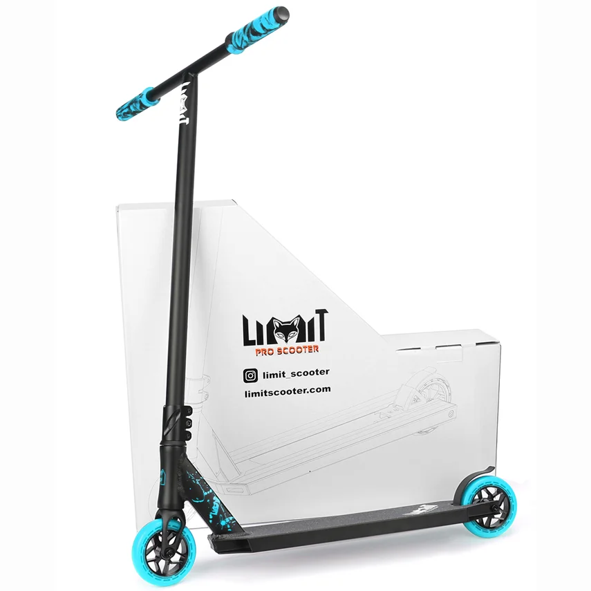 Лидер продаж! Черный/синий взрослый скутер HIC детский скутер с 530 мм профессиональным скутером