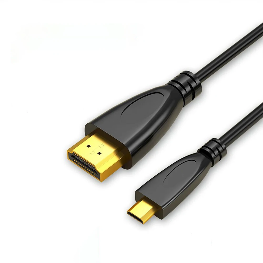 High compatibility 4K HDTV extension cord micro HDMI to HDMI data cable for projector