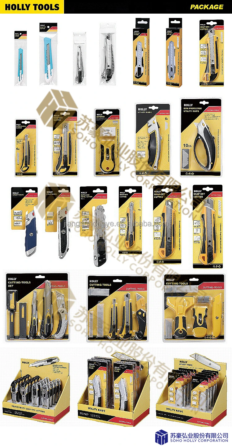 Hot Stainless Steel SCurve Blade Folding Knife for Linoleum Flooring Roofing Multi Function Hawkbill Blade Foldable Cutter Knife