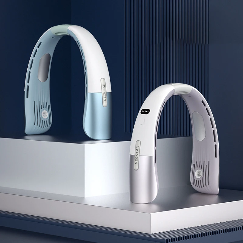 High Quality Rechargeable Portable Adjustable Hand-free Bladeless Cooling Neck Fan