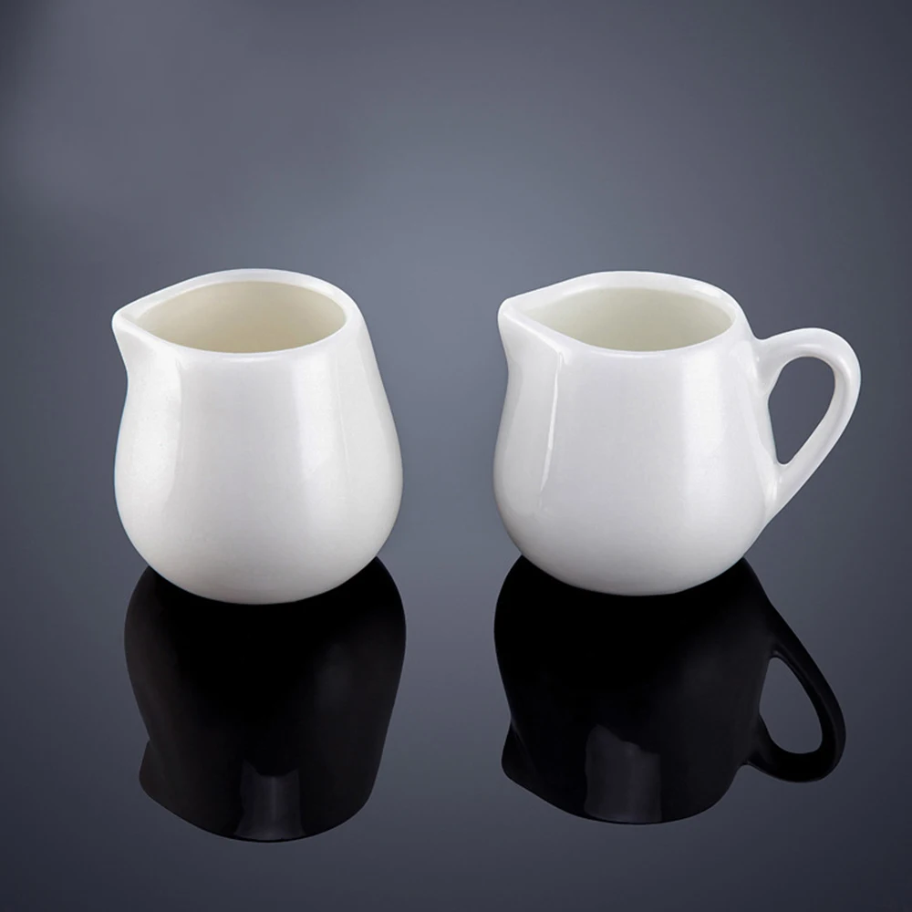 Italy Unusual Personalized Design Mini White Ceramic Milk Jug Creamer