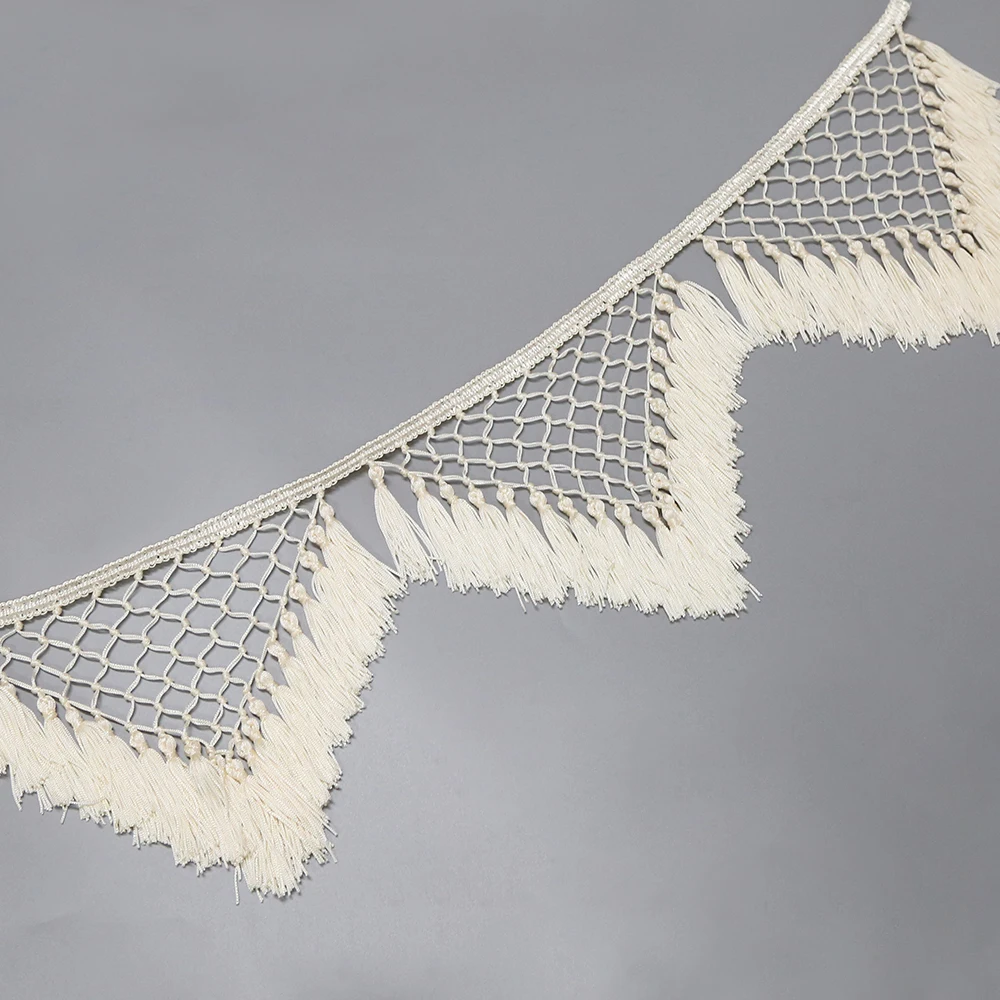20Cm Handmade Nylon Fringe Diy Ethnic Style Tassel Garment Tassel Fringe For Jacket