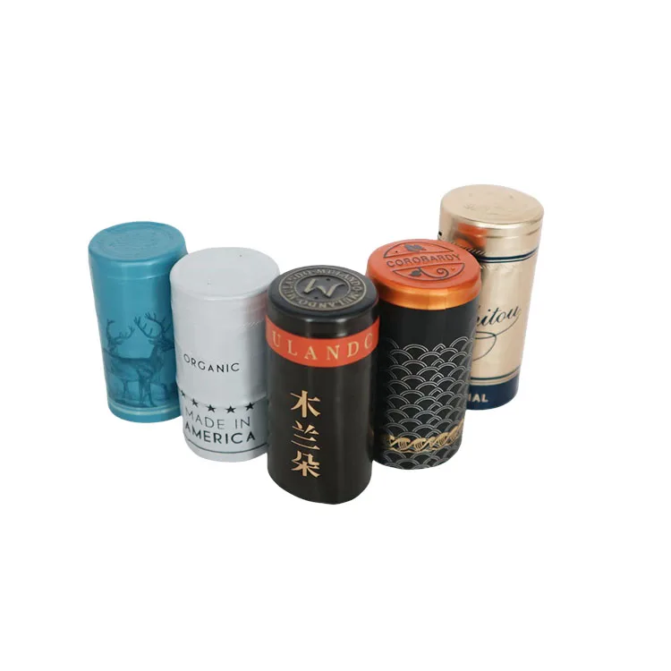 34*115 mm Champagne Aluminium Foil Capsules For Sparkling Wine Bottle Shrink Caps
