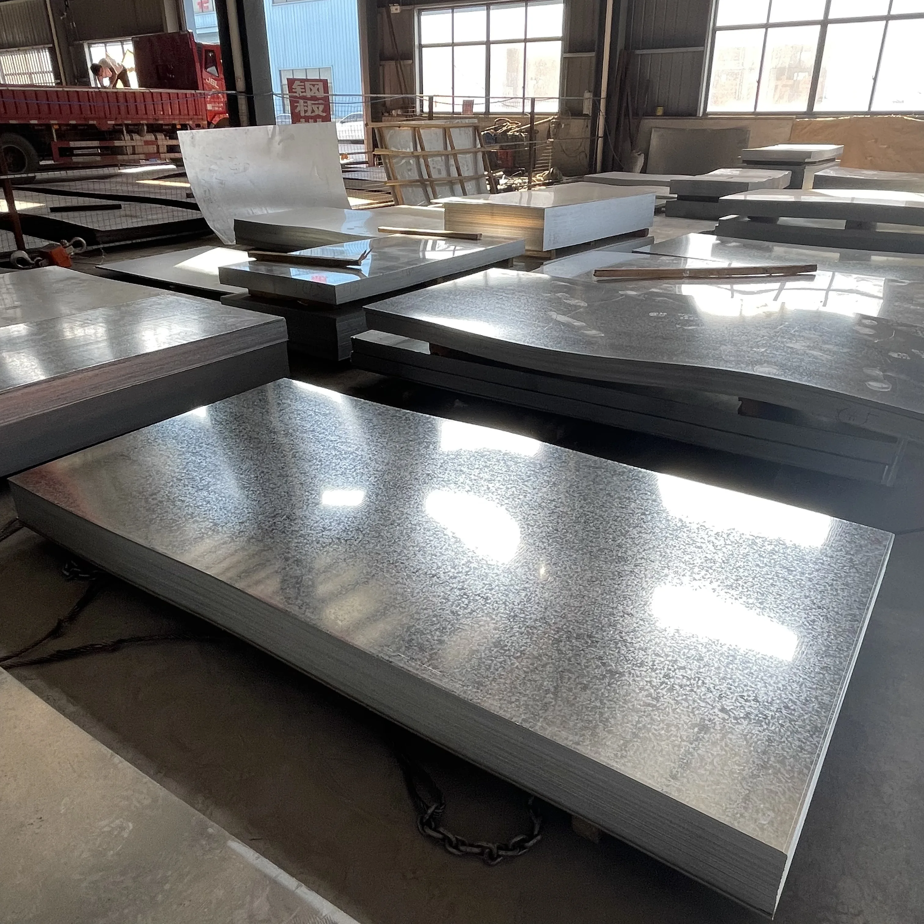 Wholesale ASTM AISI JIS DIN iron steel DX51D zinc coat TDC52D TS350GD sheet galvanized