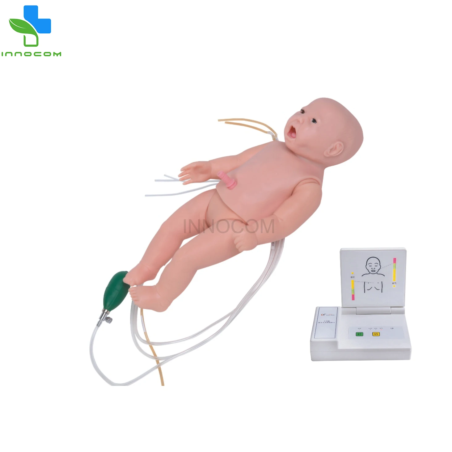 Full-Functional PVC Infant Nursing and CPR Manikin for Medical Training Model for Medical School & Classroom Use