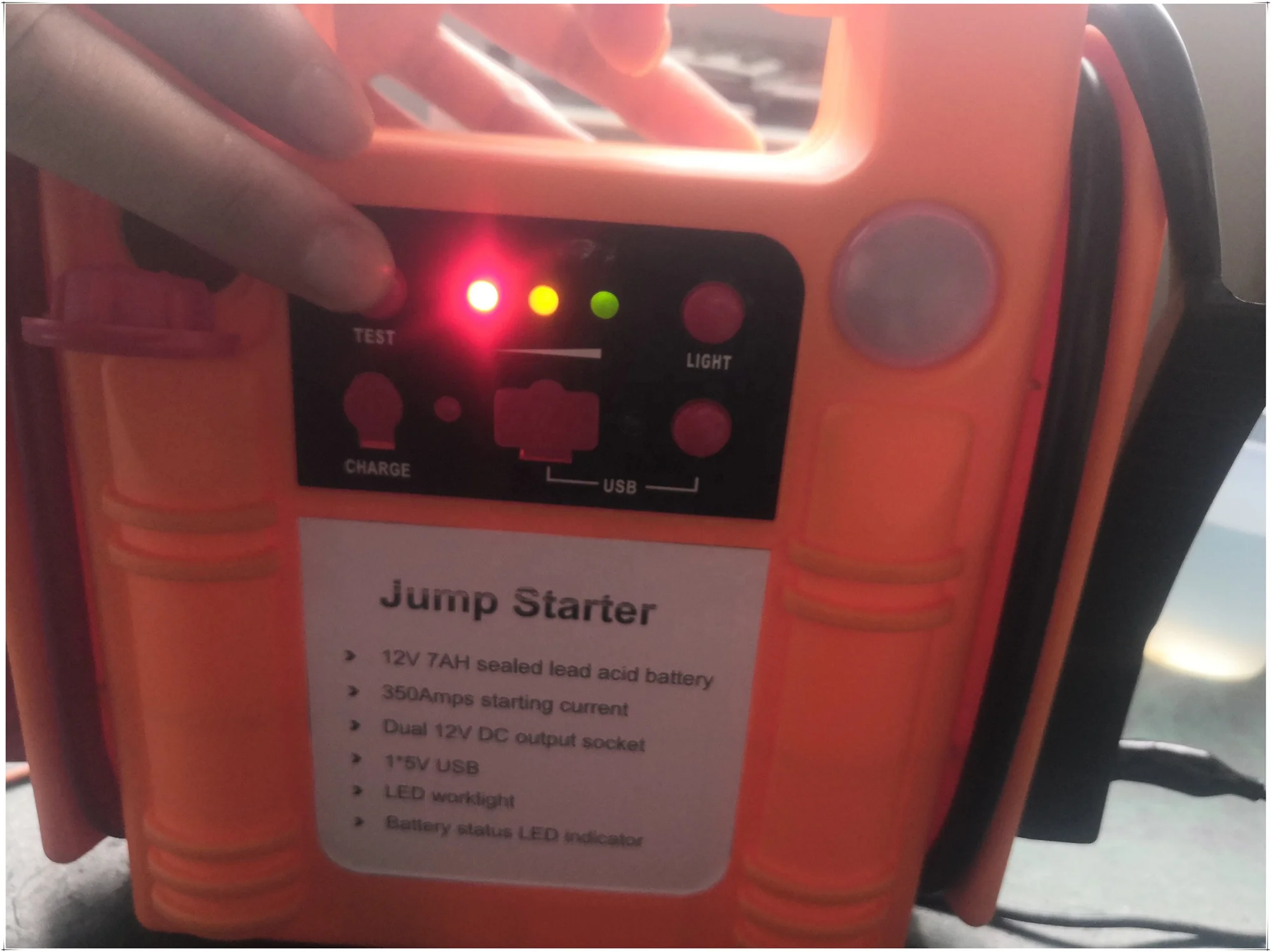 Mini Jump starter car booster power station simply emergency tool 12V jump start