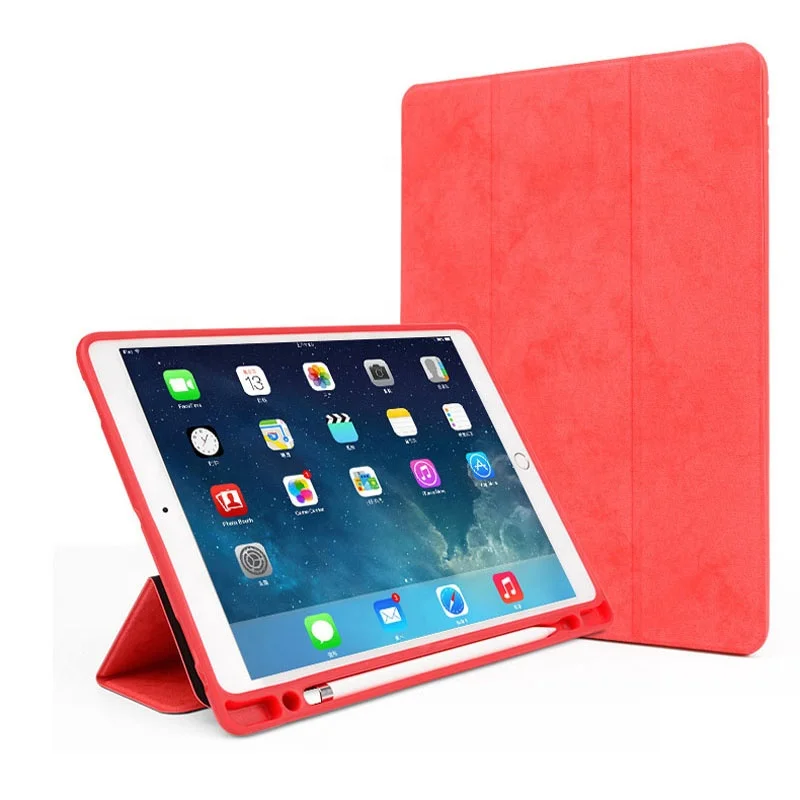 Tablet Case For ipad Pro 11 inch 2018 with Pen holder Luxury PU + PVC Cover Smart Bracket Case For ipad pro 11 Case