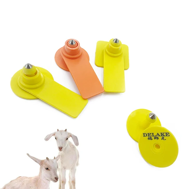 Luoyang Delake Factory Supply Animal Pig Sheep Cattle Cow Earing Tags Goat Ear Tags Without Number