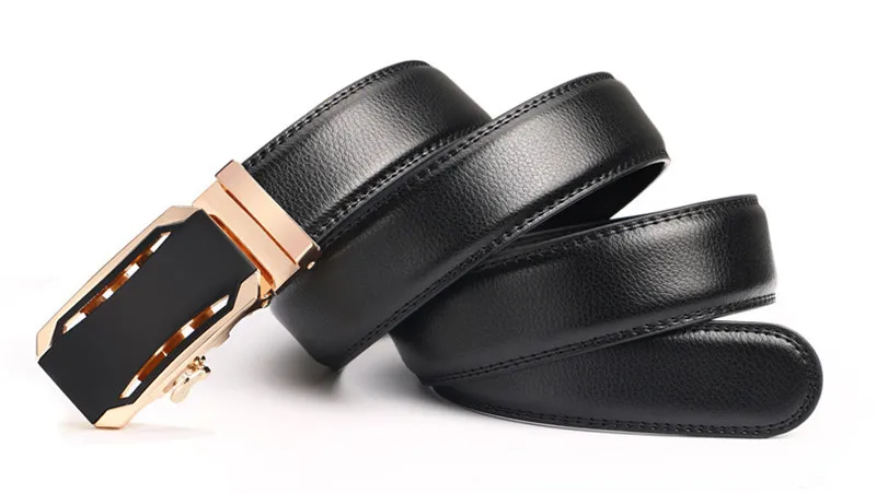 Мужские ремни с автоматической пряжкой LannyQveen, ремень из натуральной кожи для мужчин, ремень с храповым механизмом, оптовая продажа с завода