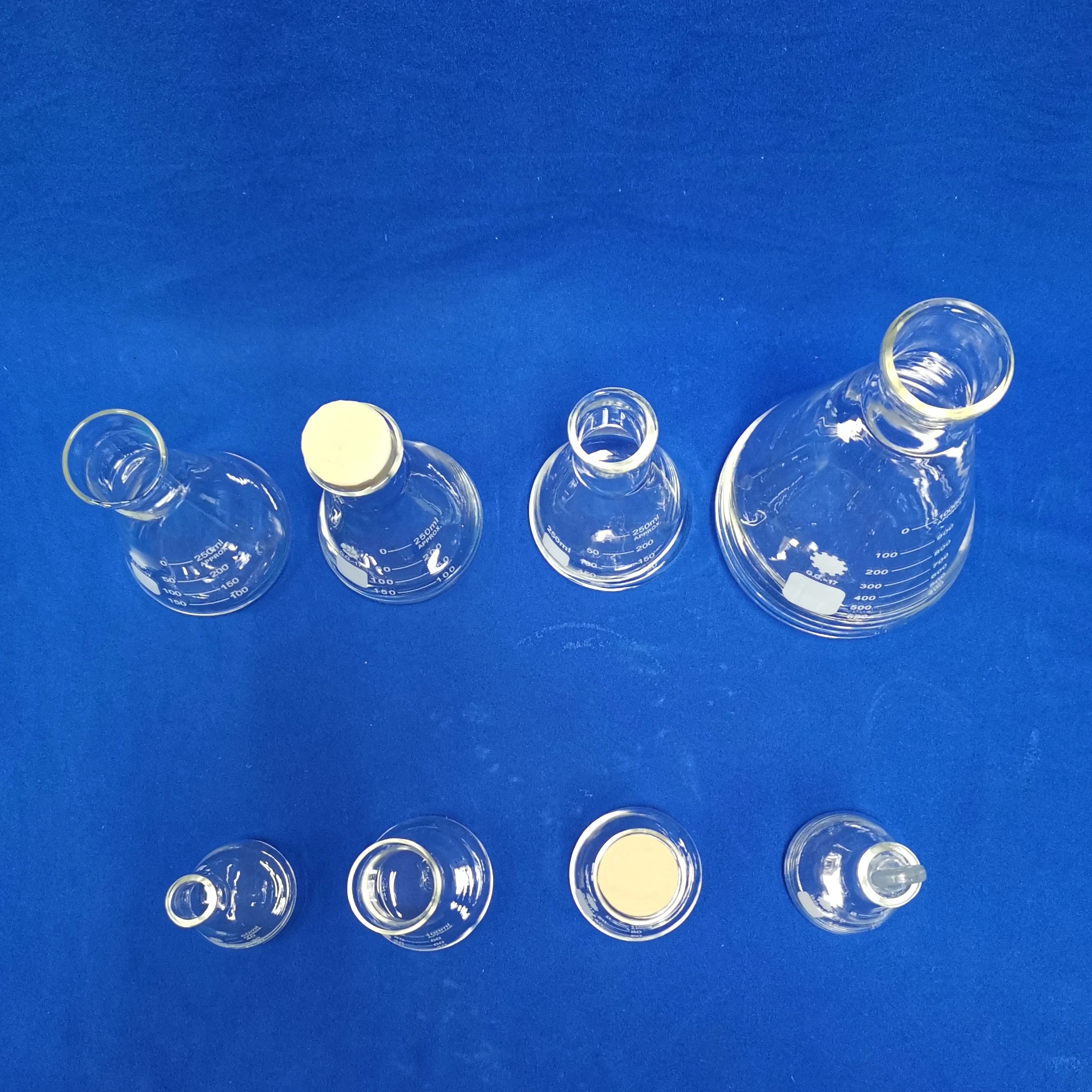 
1103 lab equipment heat resistant glass conical beaker 