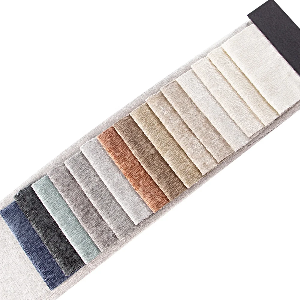 New collection soft feeling good quality cheap breathable100 polyester material crepe chenille fabric for sofa and textile