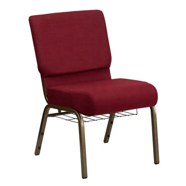 Manufacturer Supplier Wholesale Cheap Stackable Metal Church Chair for Church Meeting Convention Events
