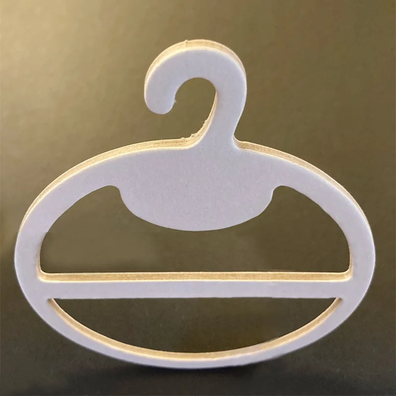 125*150mm white New style round Biodegradable kraft Paper cardboard scarf hangers