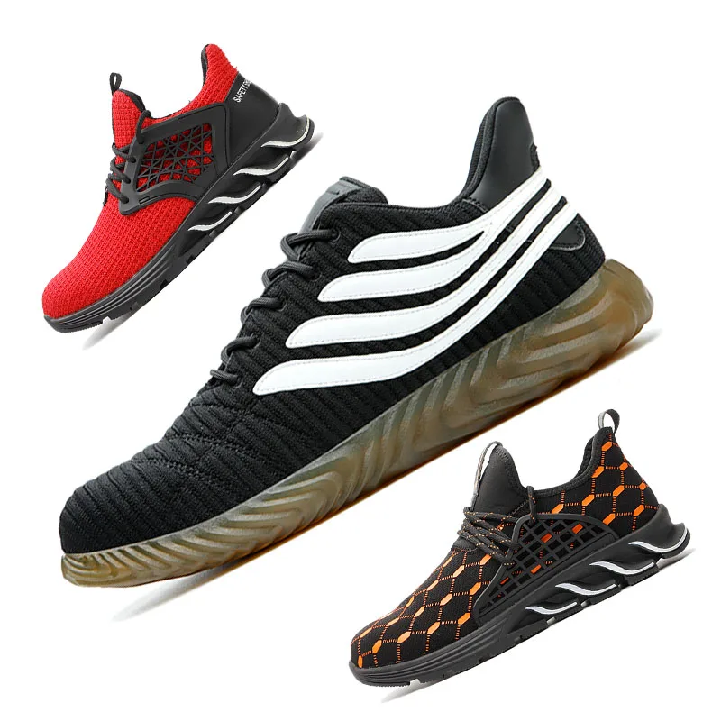 
30 years factory zapatos de seguridad men Non-slip breathable fashion light weight casual sport safety shoes 