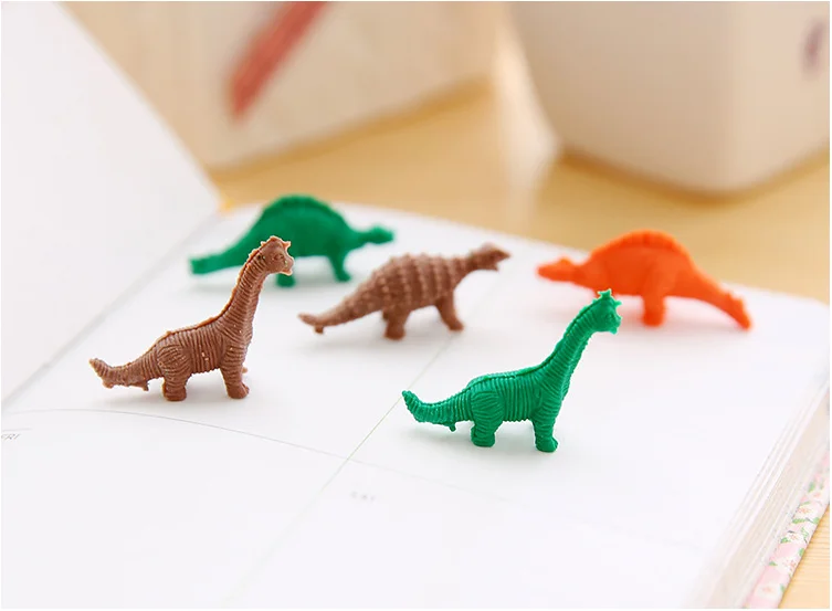 Mini Dinosaur Erasers Desk Pets for Kids 7pcs Pencil Erasers with 1 Dinosaur Eggs Toys Gifts Students 3d Dinosaur Pencil Erasers