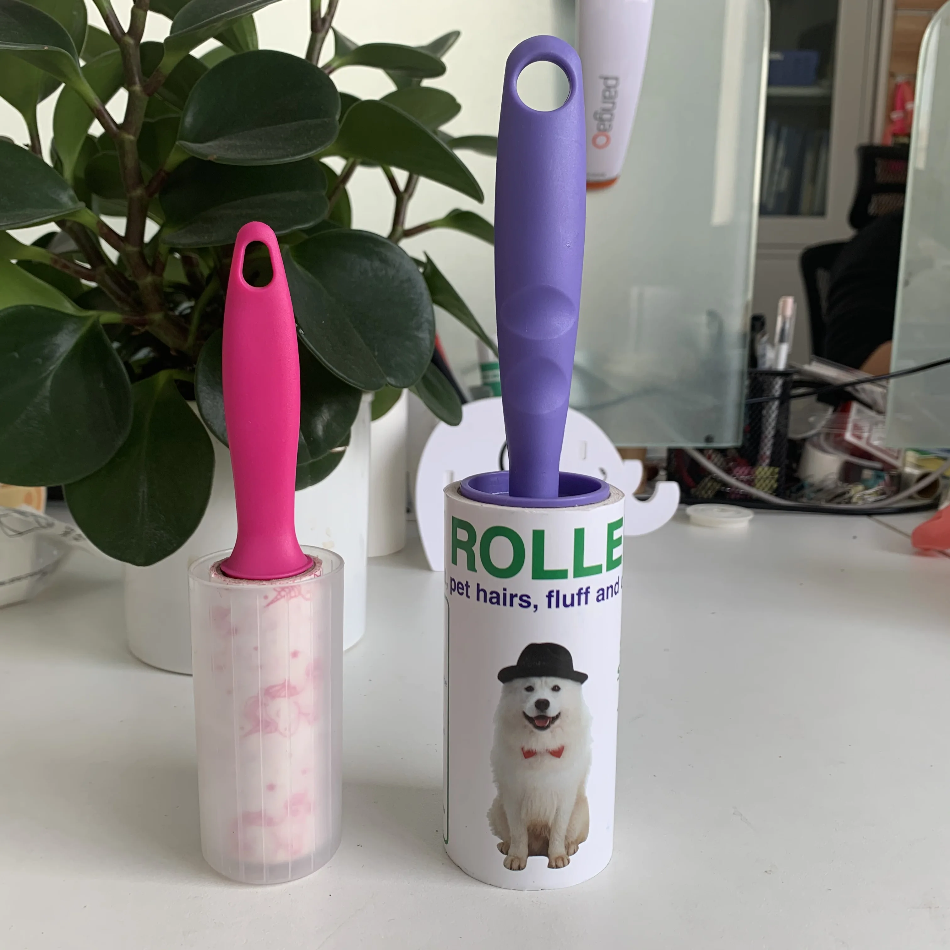  Best selling sticky portable travel size dust removal lint roller for cloth pet hair remover