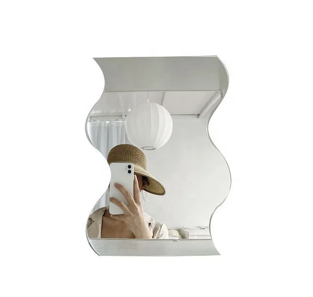 Profiled mirror wave acrylic mirror makeup mirror desktop ornaments decoration home accessories