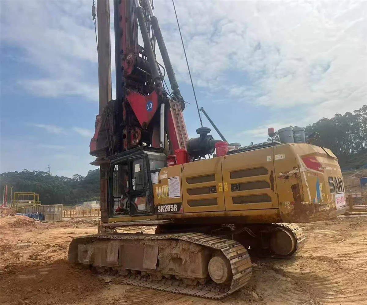 Second hand/Used SR285R w10 SR235R c10 sany SR155 Sr285 SR360 rotary piling machine/pull down winch rigs