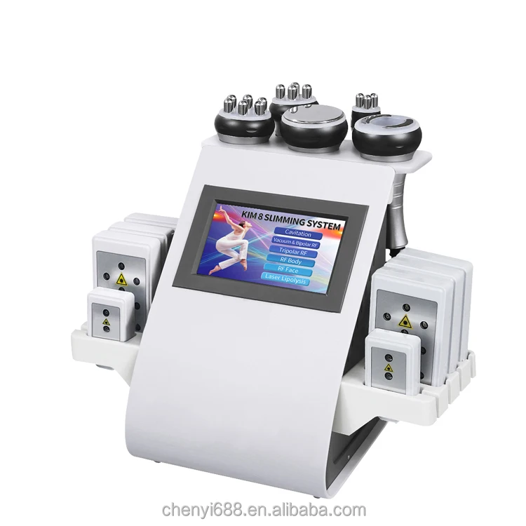 Factory Price Cavitation Machine Ultrasound 6 in 1 Rf lipolaser 40k cavitation slimming machine